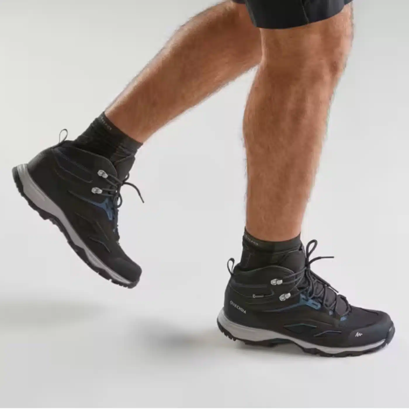 Botas de montaña y trekking impermeables hombre Quechua MH100 Negro Grafito - Imagen 3