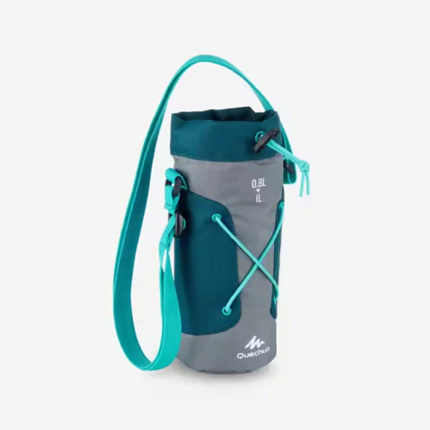 Funda para cantimplora camping y senderismo 0.8-1L Quechua Azul Petróleo - Imagen 5