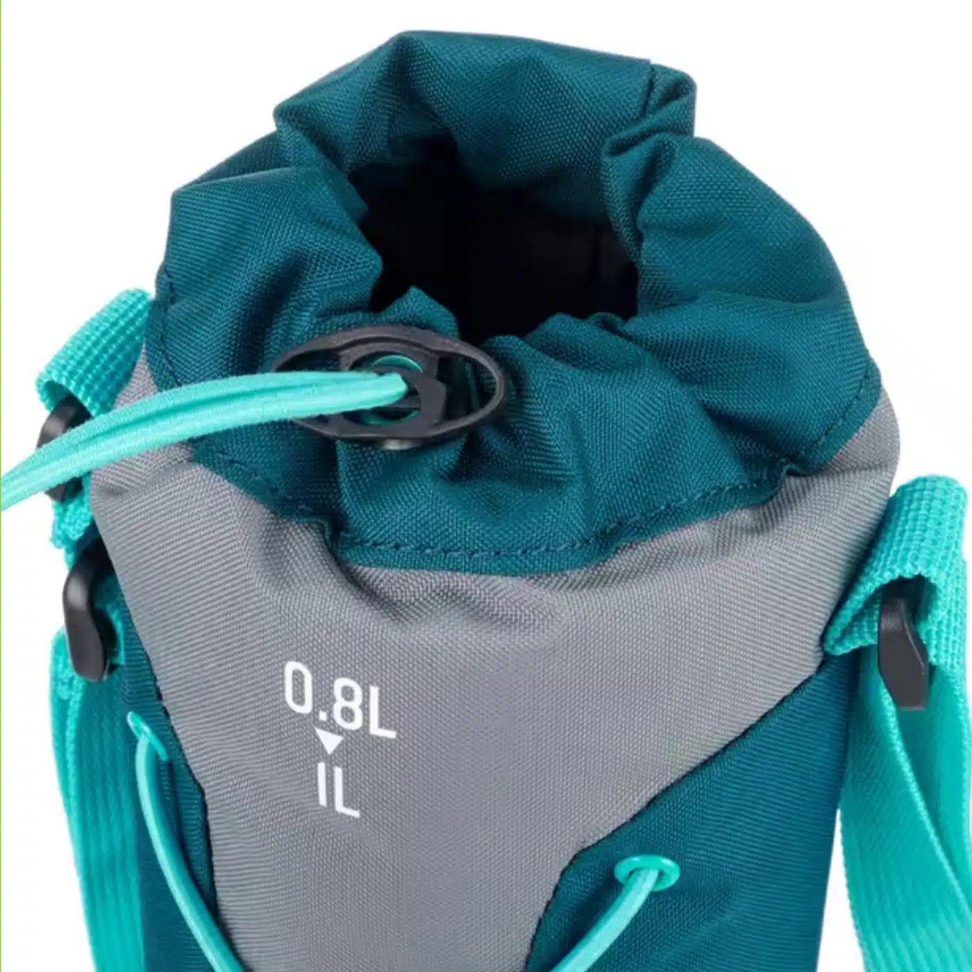 Funda para cantimplora camping y senderismo 0.8-1L Quechua Azul Petróleo - Imagen 4
