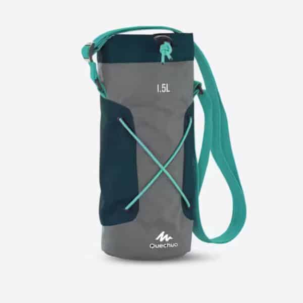 Funda cantimplora camping senderismo quechua azul gris isoterma 1.2 L a 1.5 L - Imagen 5