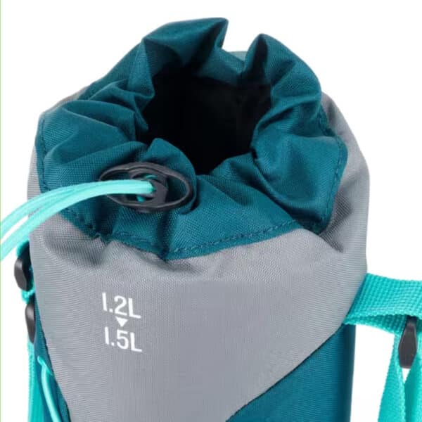 Funda cantimplora camping senderismo quechua azul gris isoterma 1.2 L a 1.5 L - Imagen 4