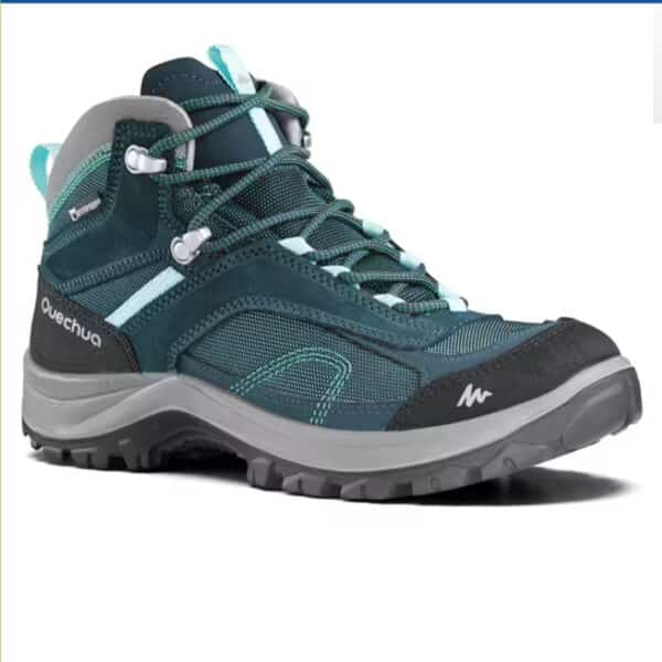 Botas de montaña y trekking impermeables Mujer Quechua MH100 Azul