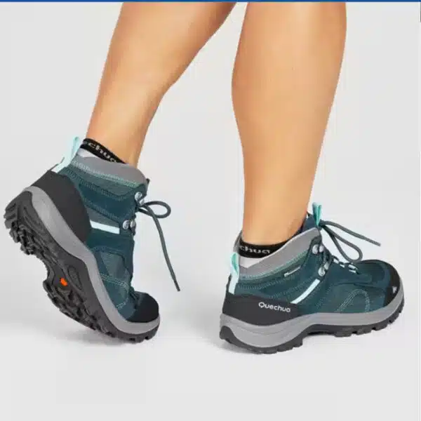 Botas de montaña y trekking impermeables Mujer Quechua MH100 Azul