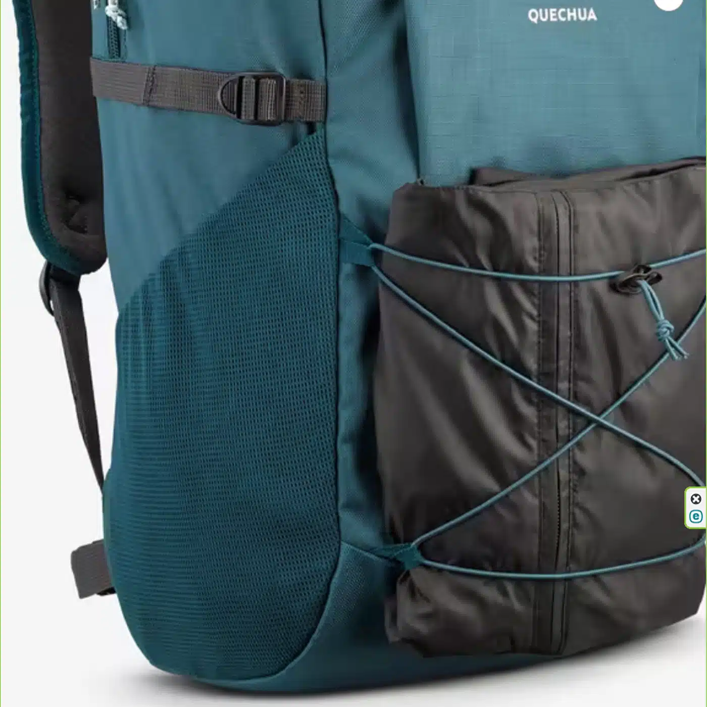 MOCHILA TREKKING MONTAÑA NH 100 VALIJA DE MANO 30L QUECHUA AZUL PETRÓLEO - Imagen 8
