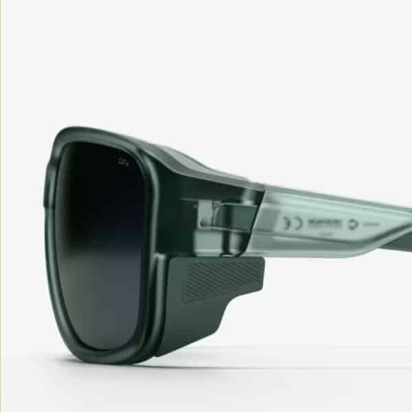 Lentes de sol deportivas polarizadas protecciones laterales mh 570 categoría 4 Verde Eucalipto - Imagen 3