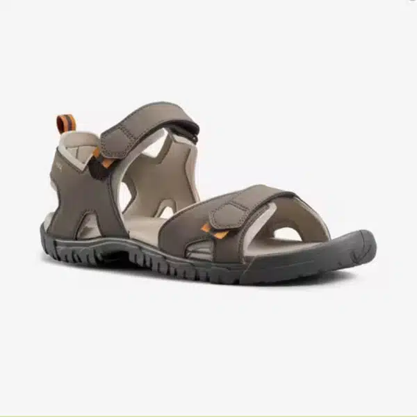 Sandalias de montaña y trekking Hombre Quechua NH100 Marrón. Plantilla extraíble