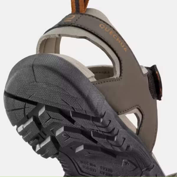 Sandalias de montaña y trekking Hombre Quechua NH100 Marrón. Plantilla extraíble - Imagen 4