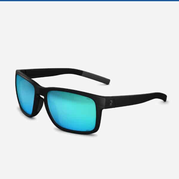 Lentes de sol deportivas polarizadas cat. 3 MH530 Quechua Negro Ahumado / Gris Asfalto