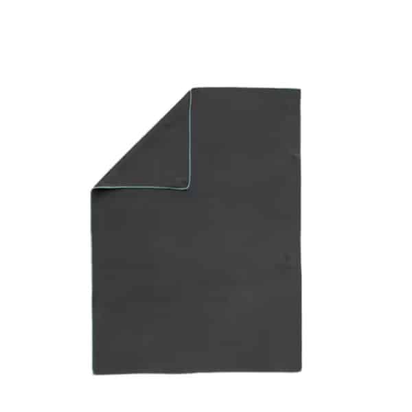Toalla negro microfibra ultracompacta talla M 60 x 80 cm
