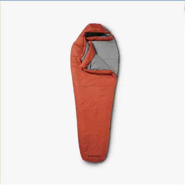 Saco de dormir guata -5°C con forma de momia Forclaz MT500 Marrón Cobrizo