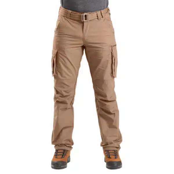 Pantalón cargo de montaña y trekking hombre Forclaz NH500 marrón bronce