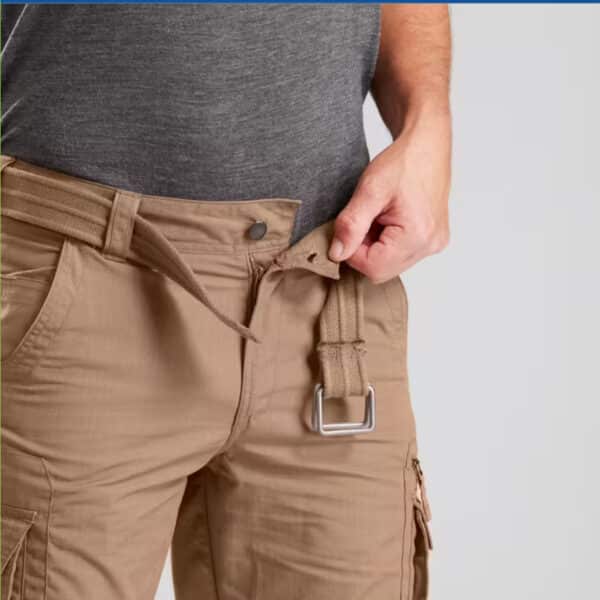 Pantalón cargo de montaña y trekking hombre Forclaz NH500 marrón bronce - Imagen 4