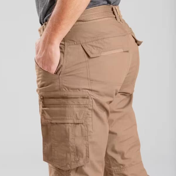 Pantalón cargo de montaña y trekking hombre Forclaz NH500 marrón bronce - Imagen 6