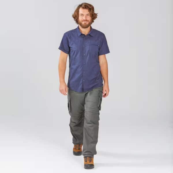 Pantalón cargo desmontable montaña y trekking hombre Forclaz NH500 verde ceniza - Imagen 3