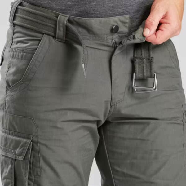 Pantalón cargo desmontable montaña y trekking hombre Forclaz NH500 verde ceniza - Imagen 6