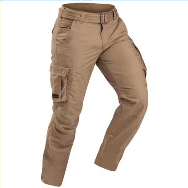 Pantalón cargo de montaña y trekking hombre Forclaz NH500 marrón bronce