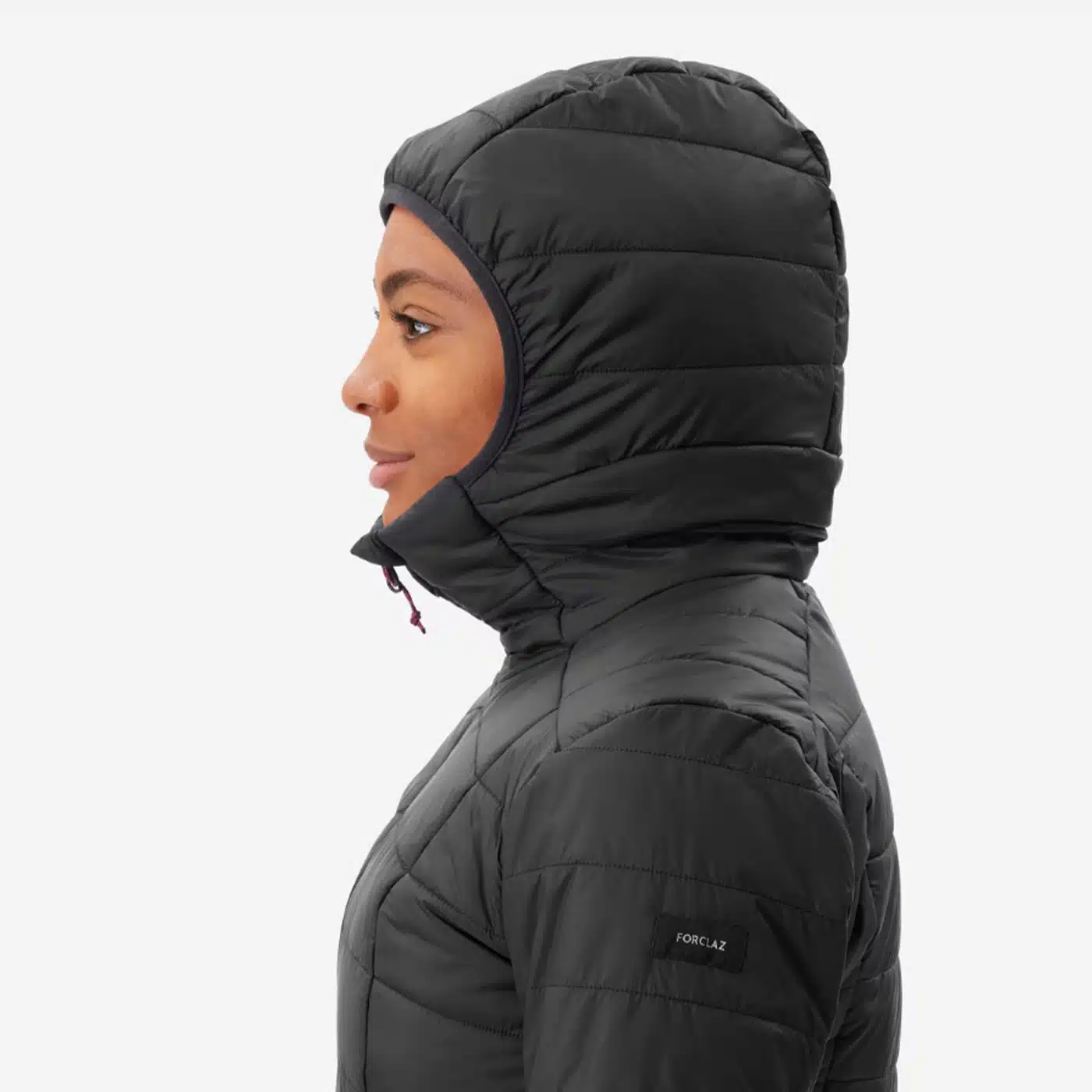 Chaqueta acolchada montaña y trekking con capucha Mujer Forclaz MT100
