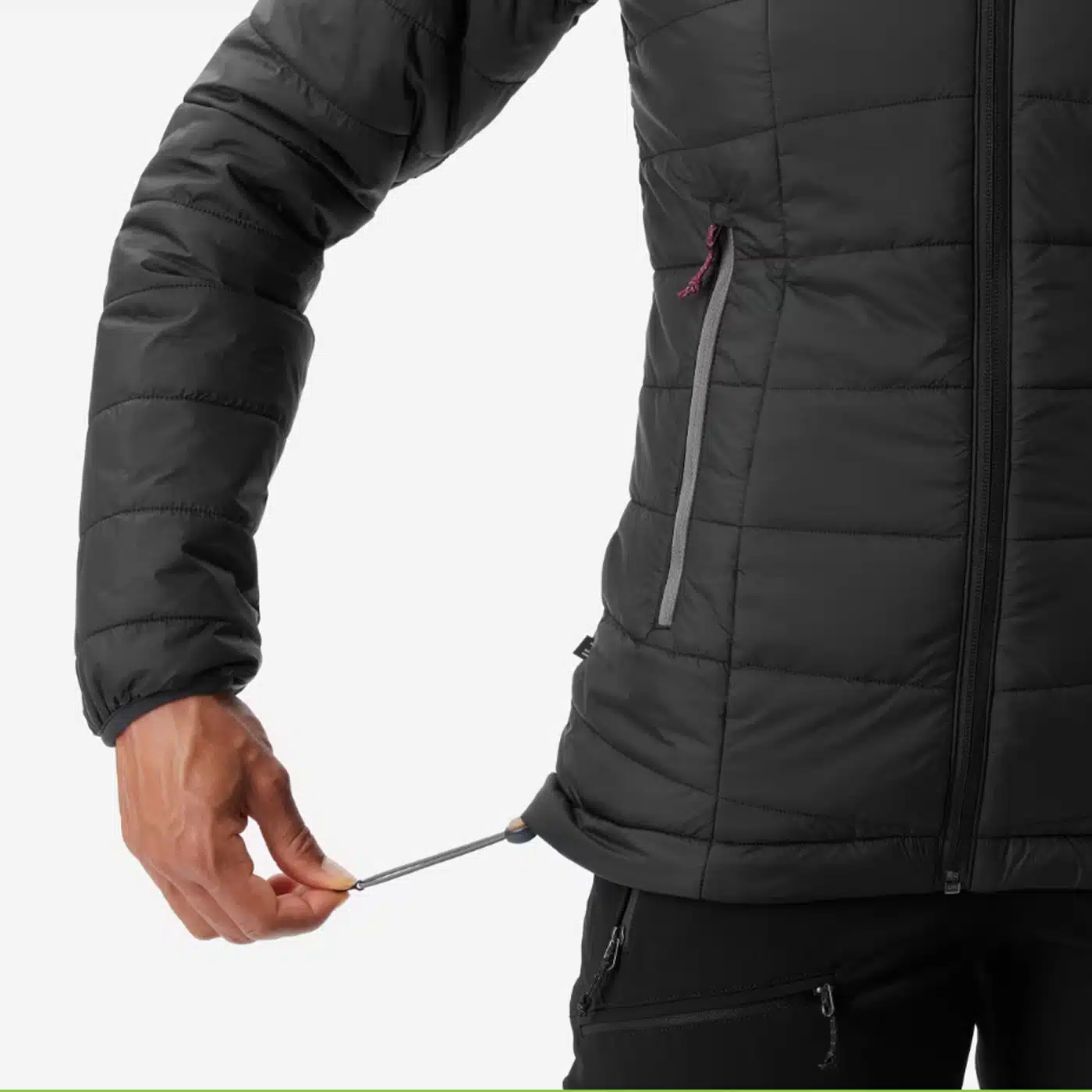 Chaqueta acolchada montaña y trekking con capucha Mujer Forclaz MT100