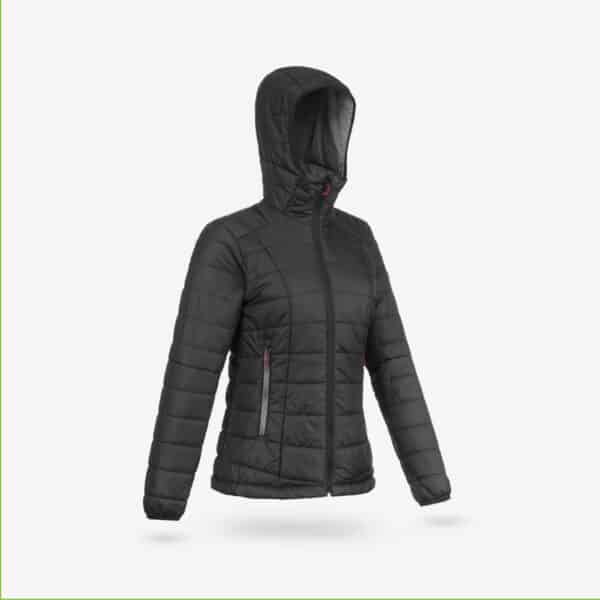 Chaqueta acolchada montaña y trekking con capucha Mujer Forclaz MT100