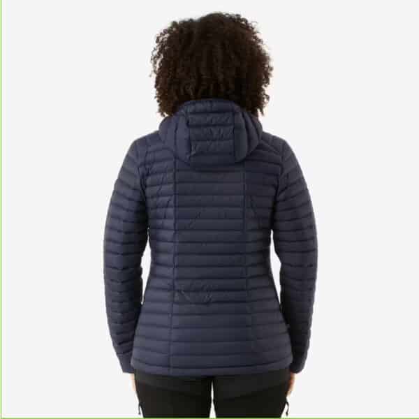 Plumífero de montaña y trekking con capucha Mujer Forclaz MT100