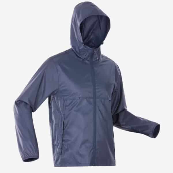 Casaca impermeable compacto full zip Raincut Quechua