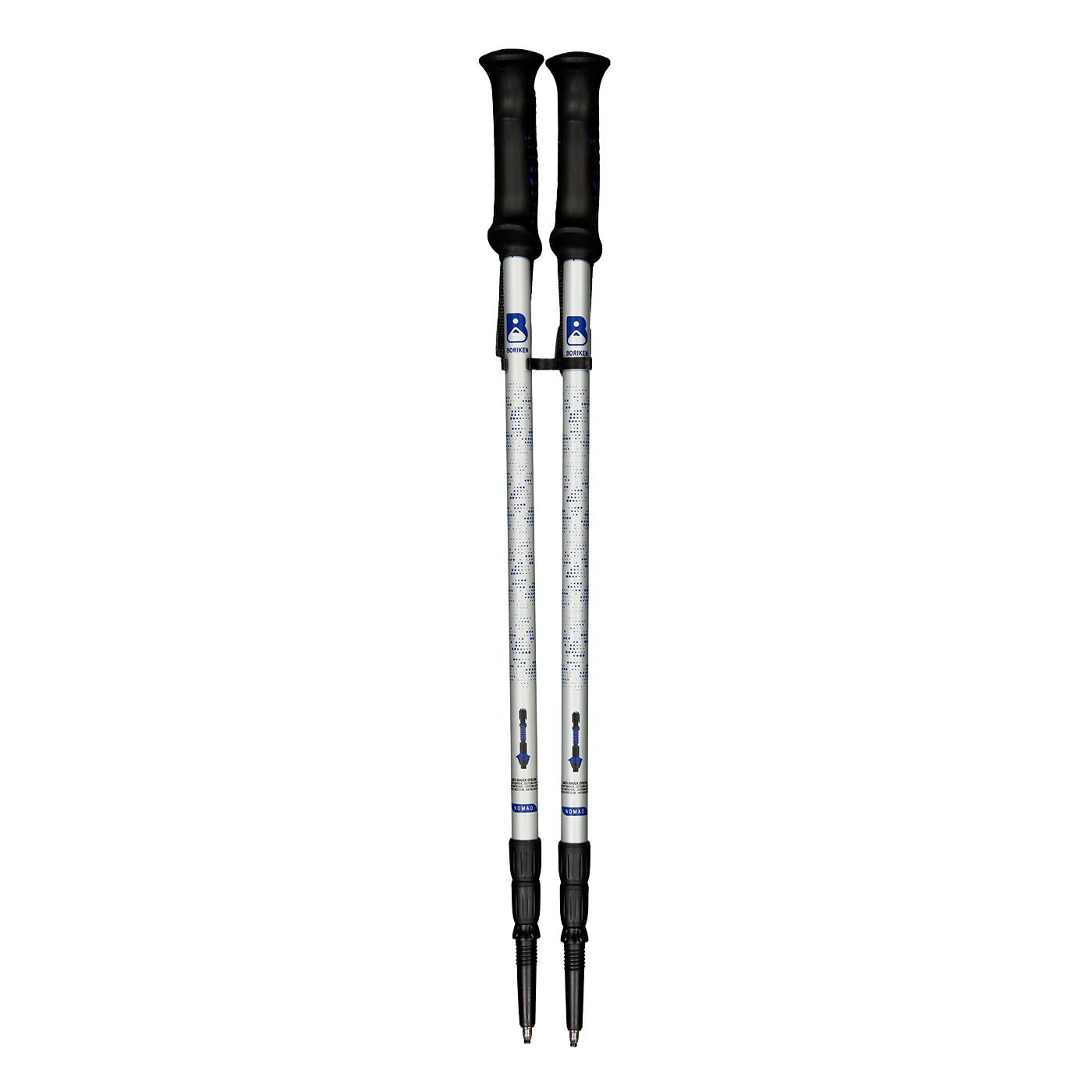 BASTONES ANTISHOCK NOMAD BORIKEN PLATA LOTE X 2