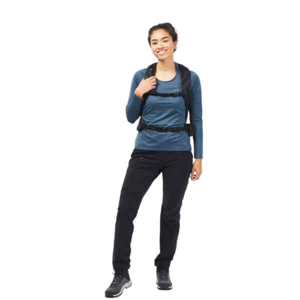 Pantalón de trekking Mujer Quechua MH500 negro