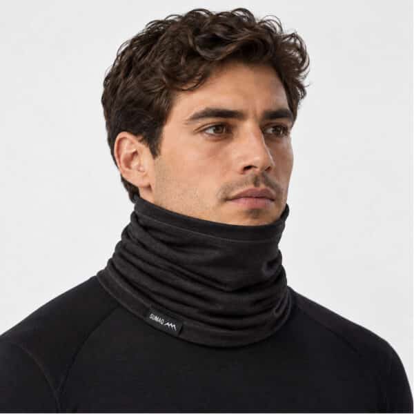 BRAGA DE CUELLO LANA MERINO WARM W500 SUMAQ NEGRO