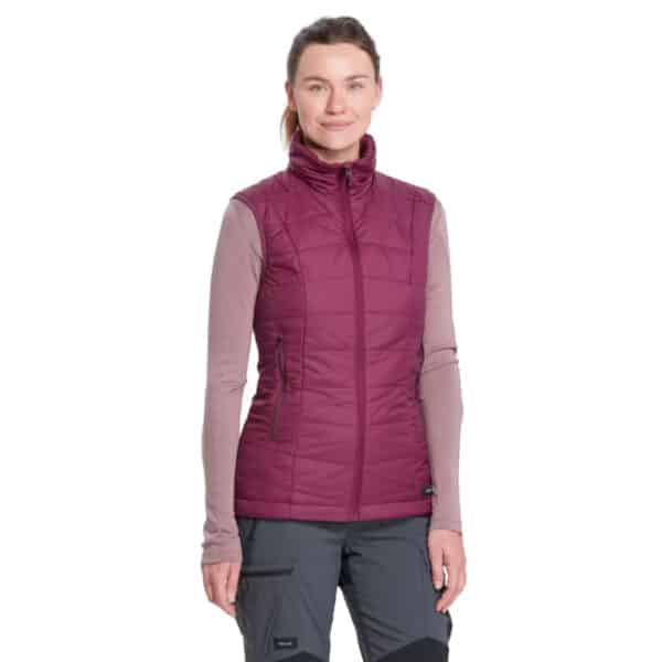 CHALECO ACOLCHADO DE TREKKING MUJER MT100 FORCLAZ