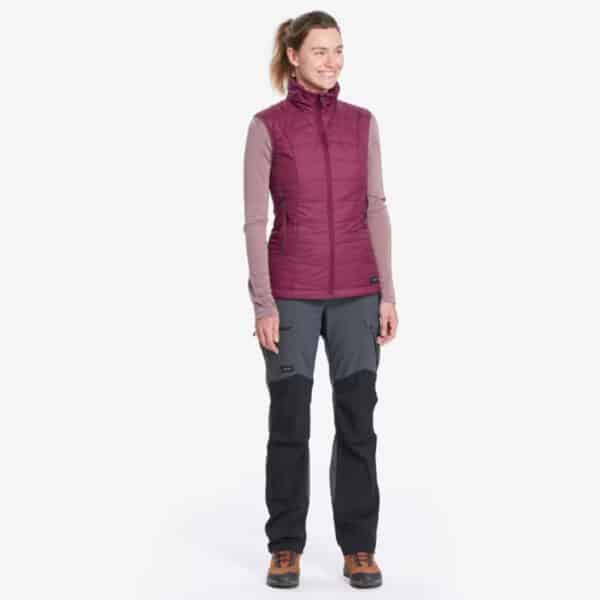 CHALECO ACOLCHADO DE TREKKING MUJER MT100 FORCLAZ