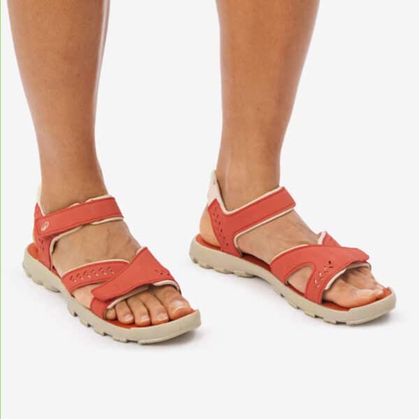 SANDALIAS MONTAÑA Y TREKKING MUJER NH100 QUECHUA NARANJA